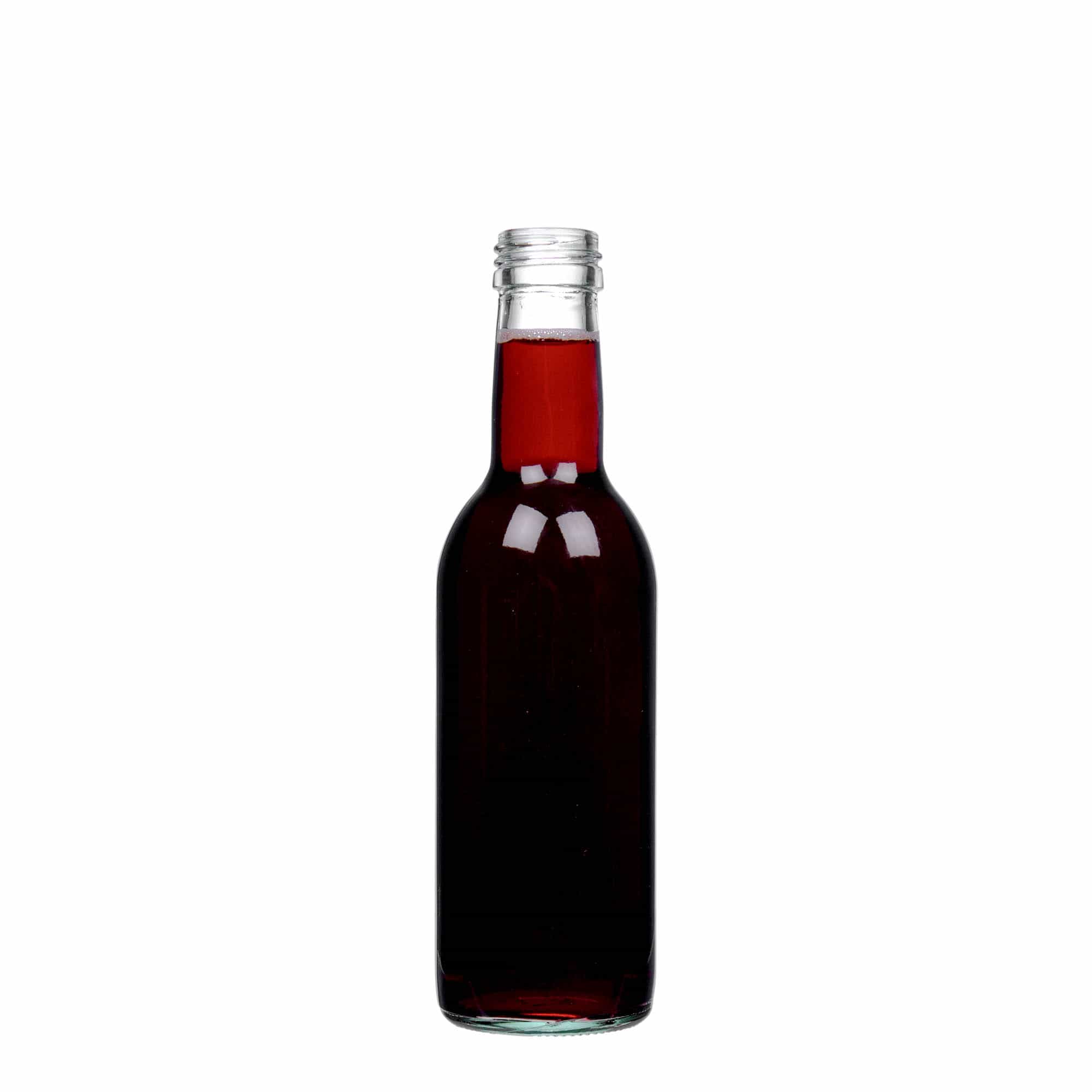 Skleněná lahev 250 ml 'Bordeaux', uzávěr: PP 28