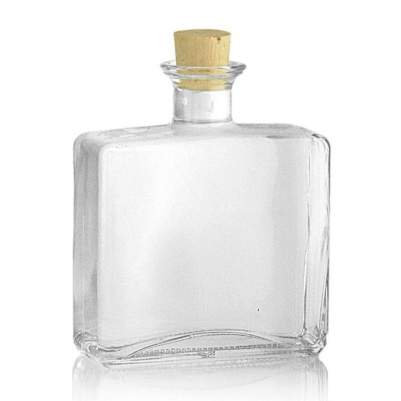 Skleněná lahev 500 ml 'Julia', hranatá, uzávěr: korek