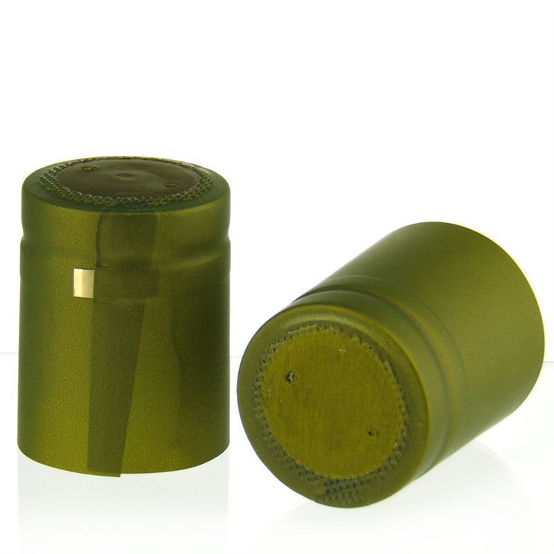 Smršťovací kapsle 32x41, plast PVC, olivově zelená