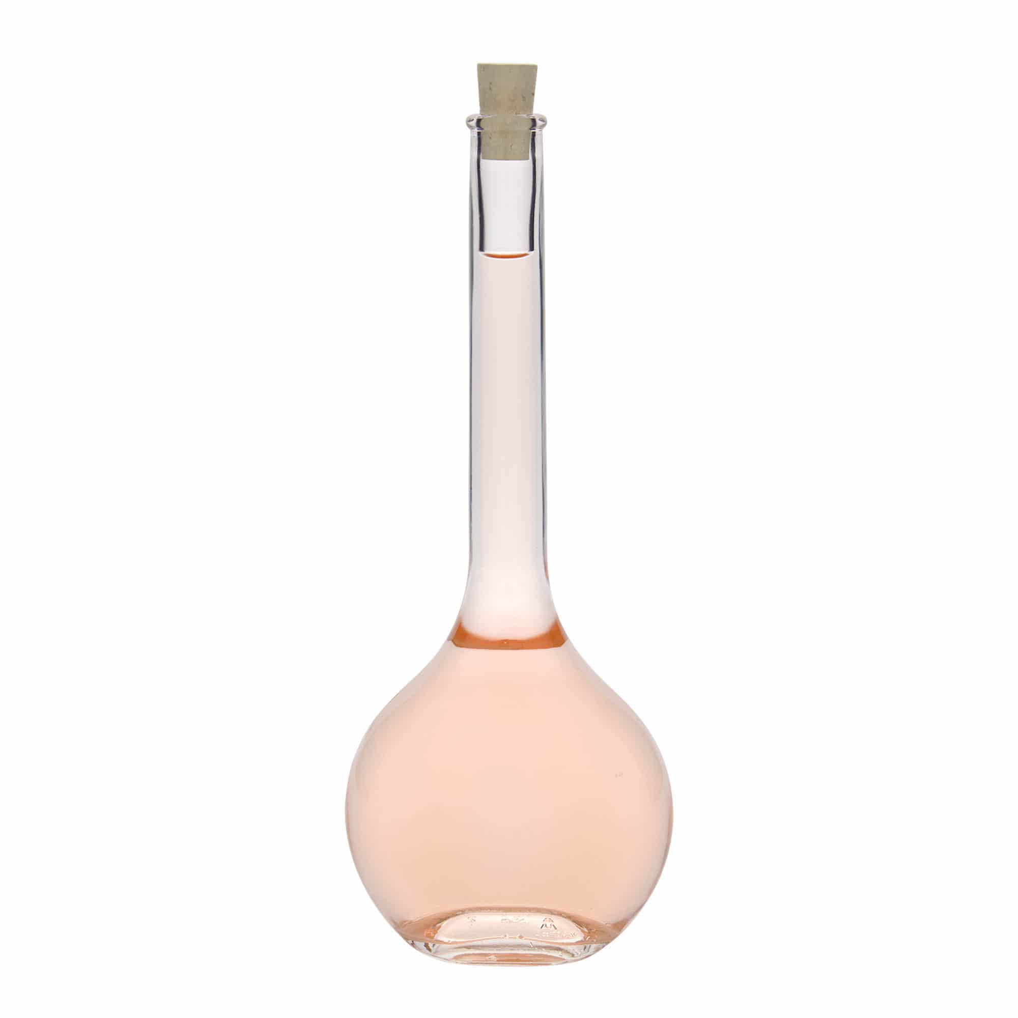 Skleněná lahev 500 ml 'Contessa', oválná, uzávěr: korek