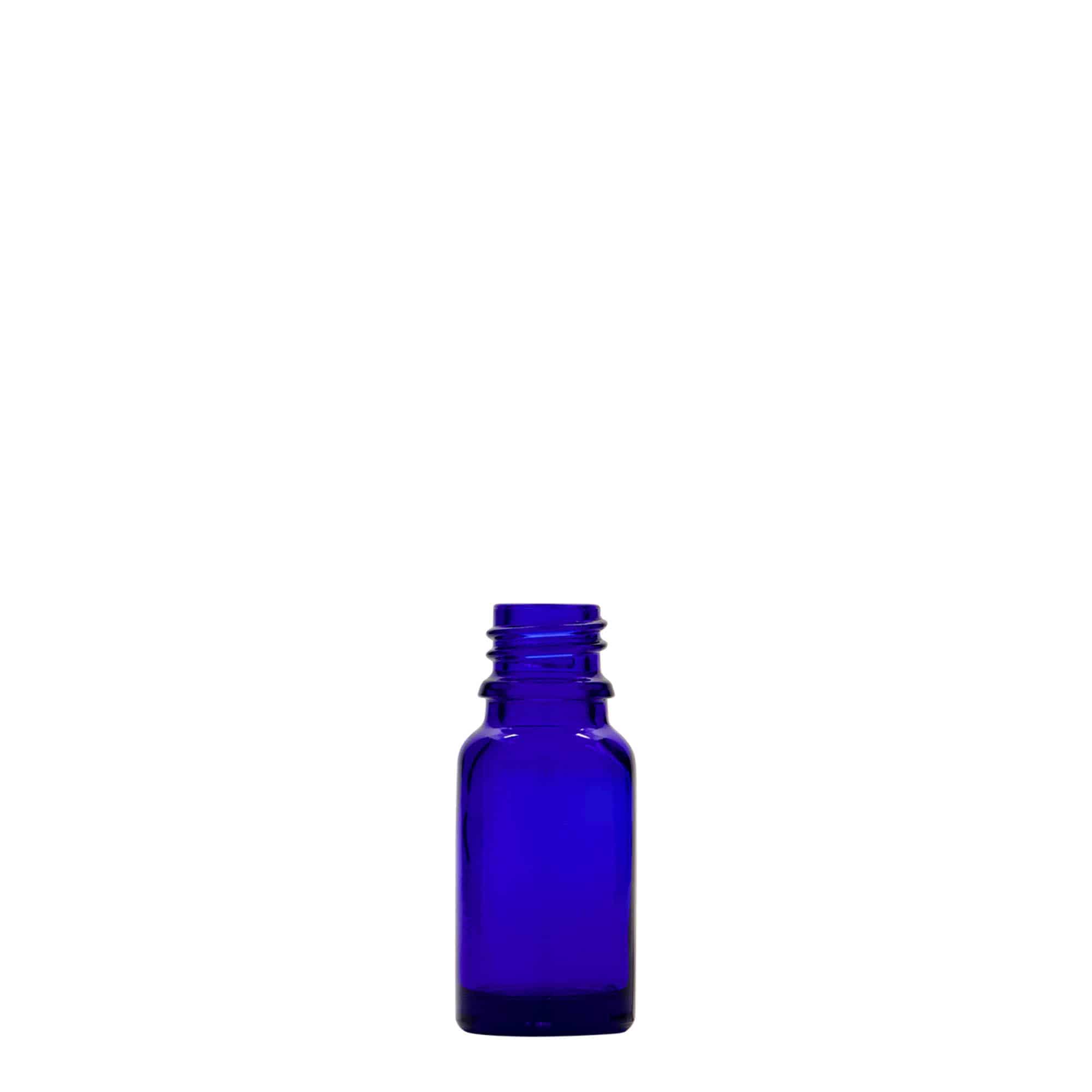 Lékovka 10 ml, sklo, královská modř, ústí: DIN 18