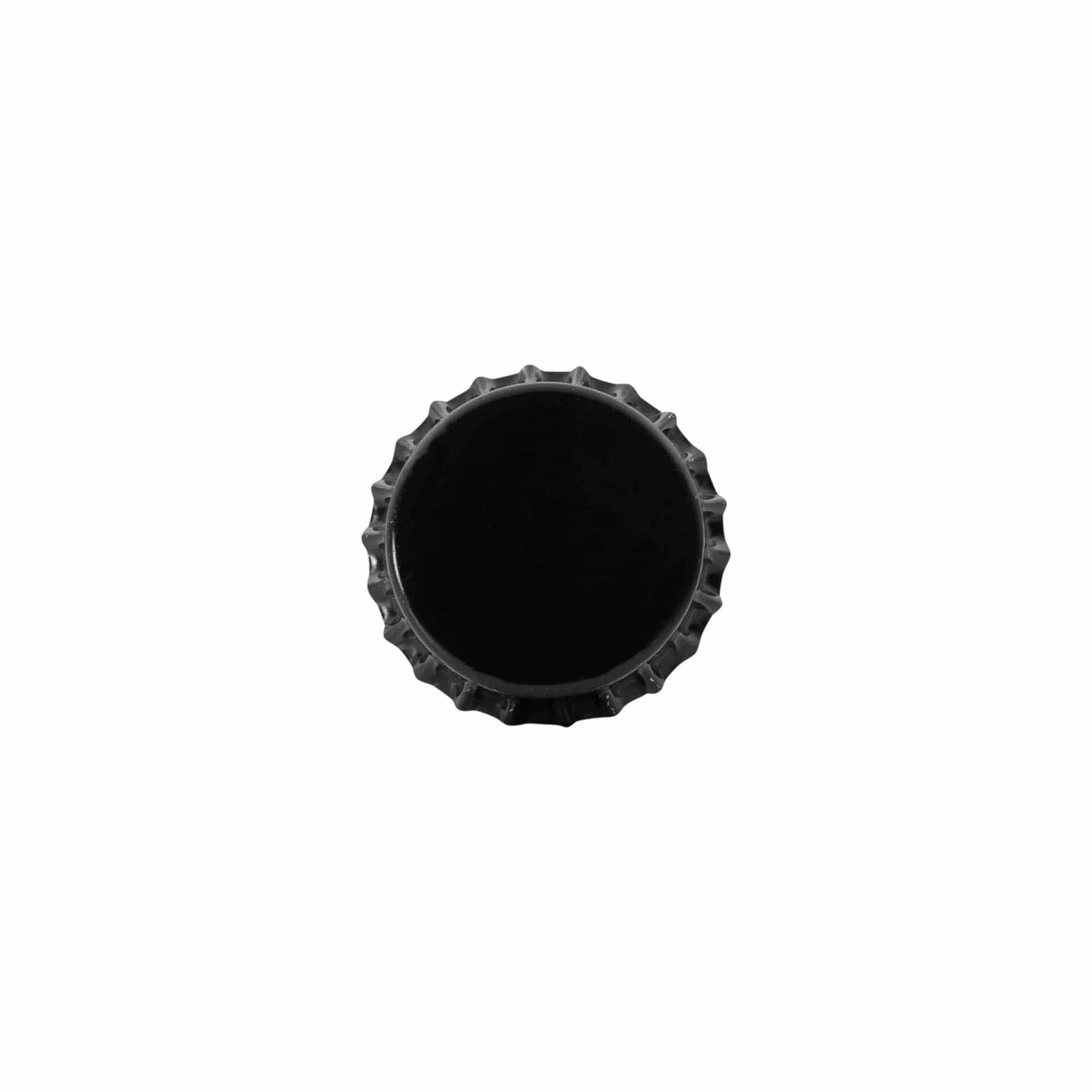 Korunkový uzávěr 29 mm, kov, černý