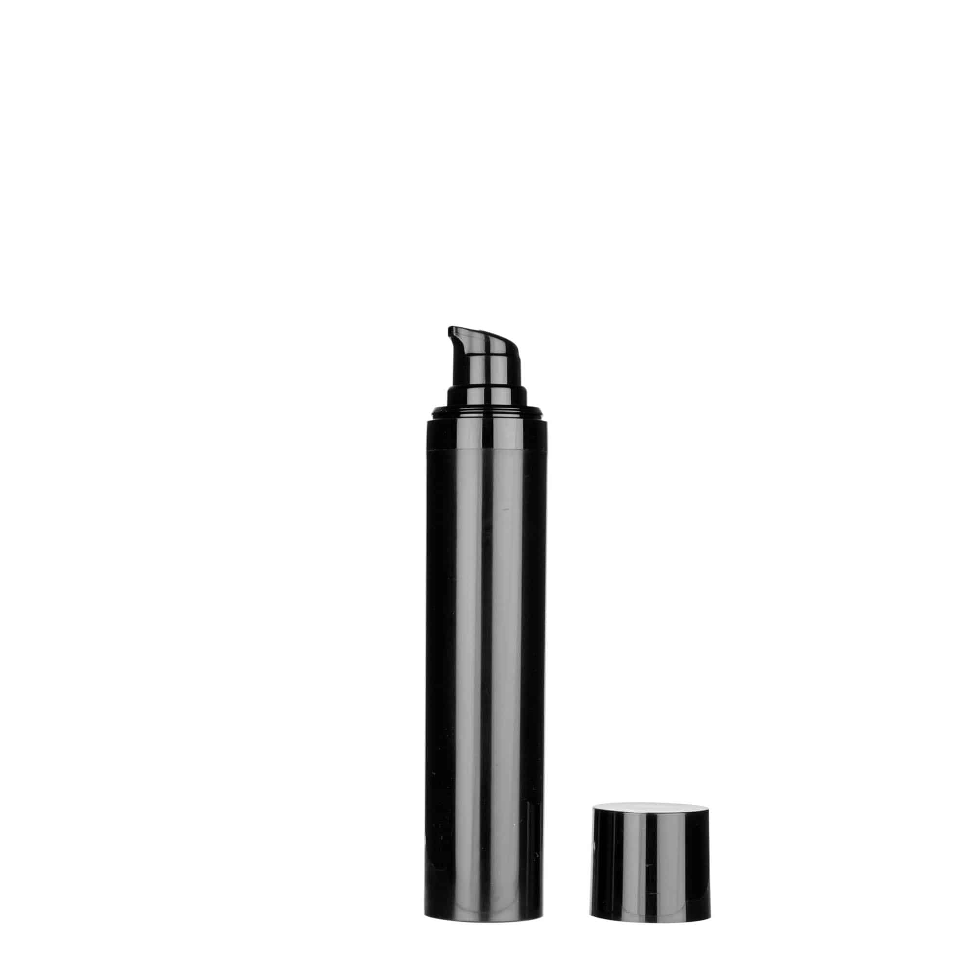 Bezvzduchový dávkovač 50 ml 'Micro', plast PP, černý