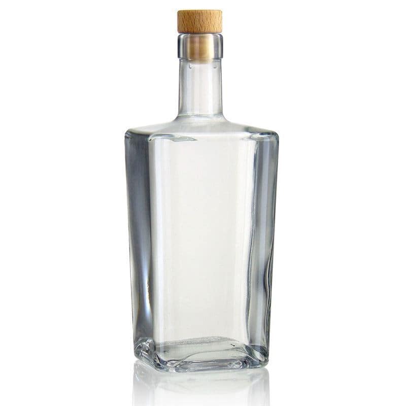 Skleněná lahev 500 ml 'Noel', čtvercová, uzávěr: korek