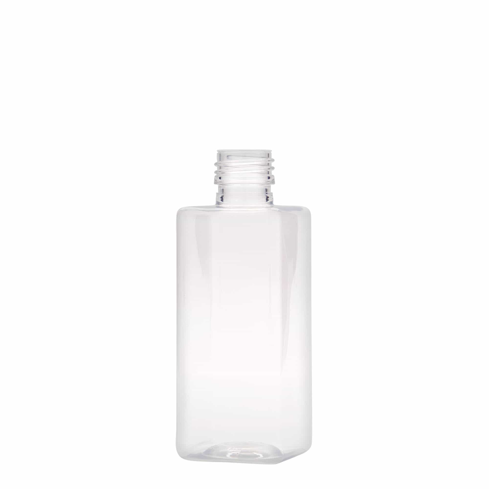 PET lahev 250 ml 'Karl', čtvercová, plast, ústí: PP 28