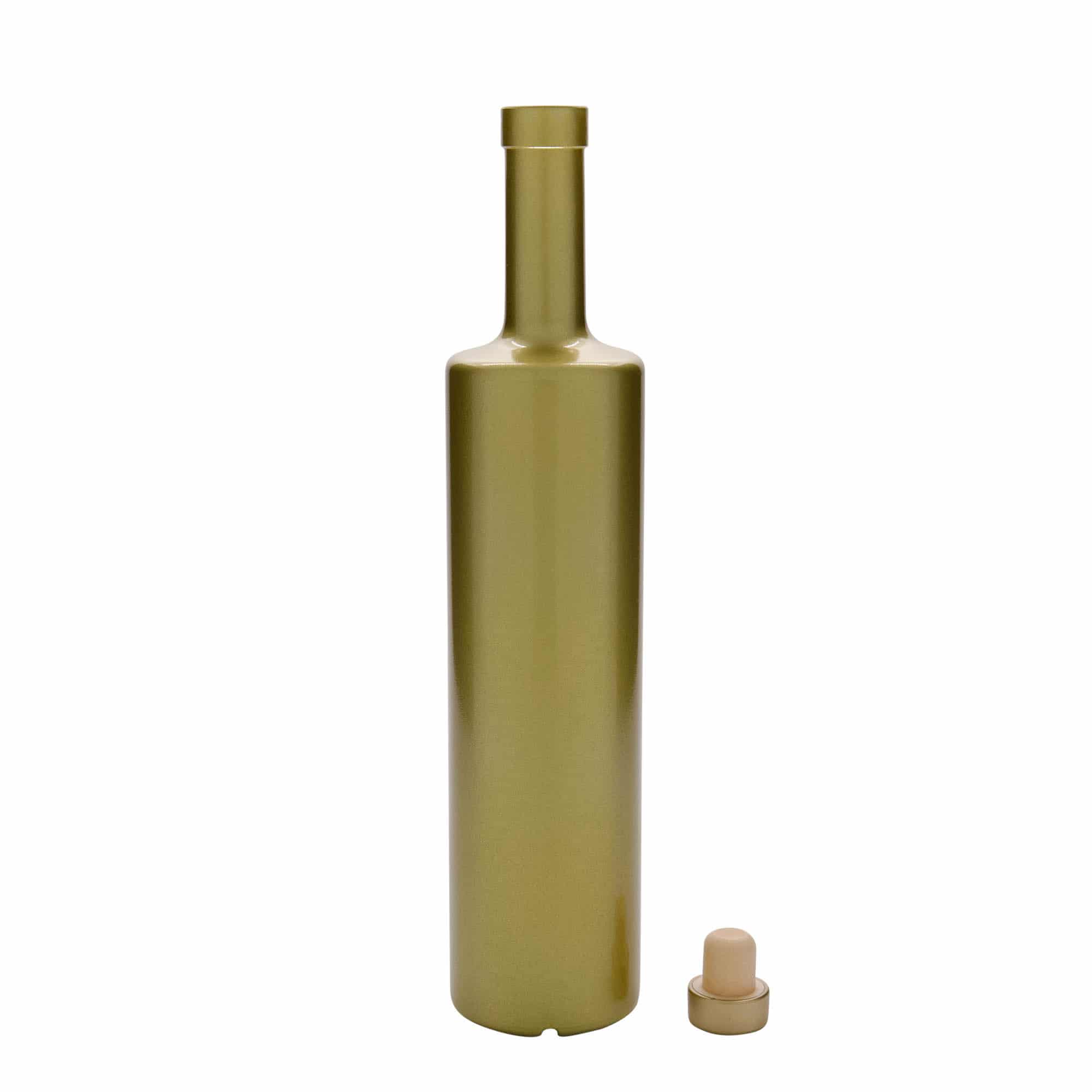 Skleněná lahev 700 ml 'Centurio', zlatá, uzávěr: korek