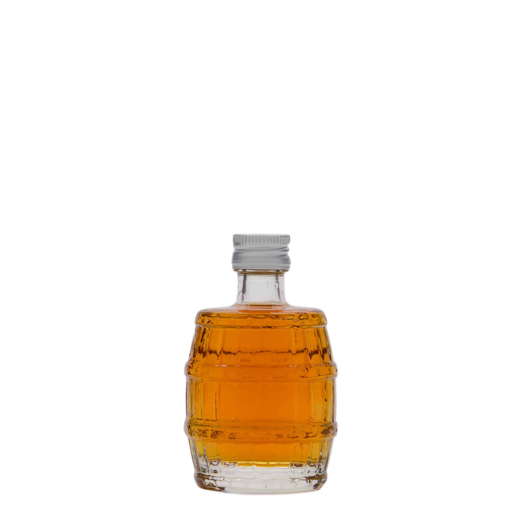 Skleněná lahev 50 ml 'Sud', uzávěr: PP 18