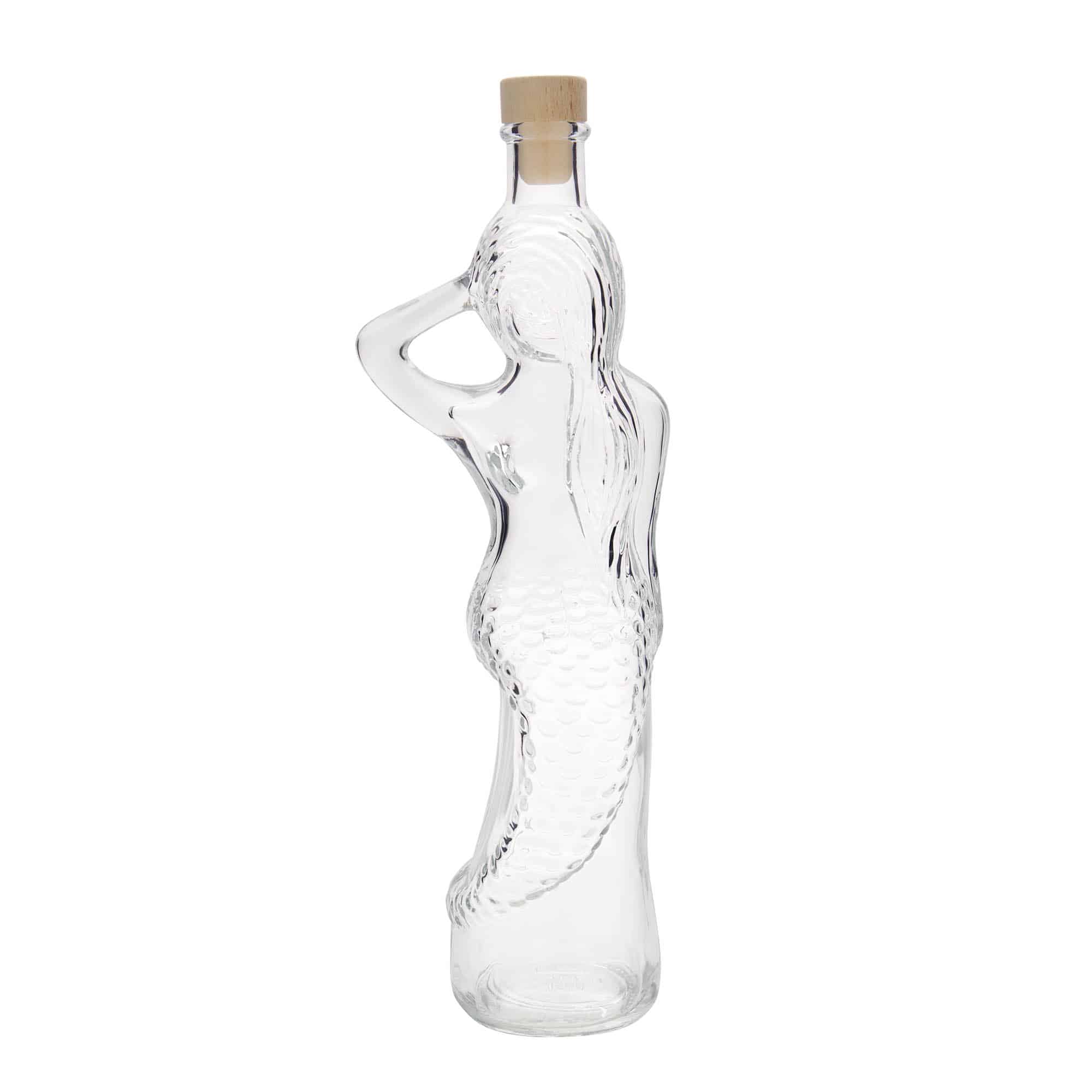 Skleněná lahev 500 ml 'Mořská panna', uzávěr: korek
