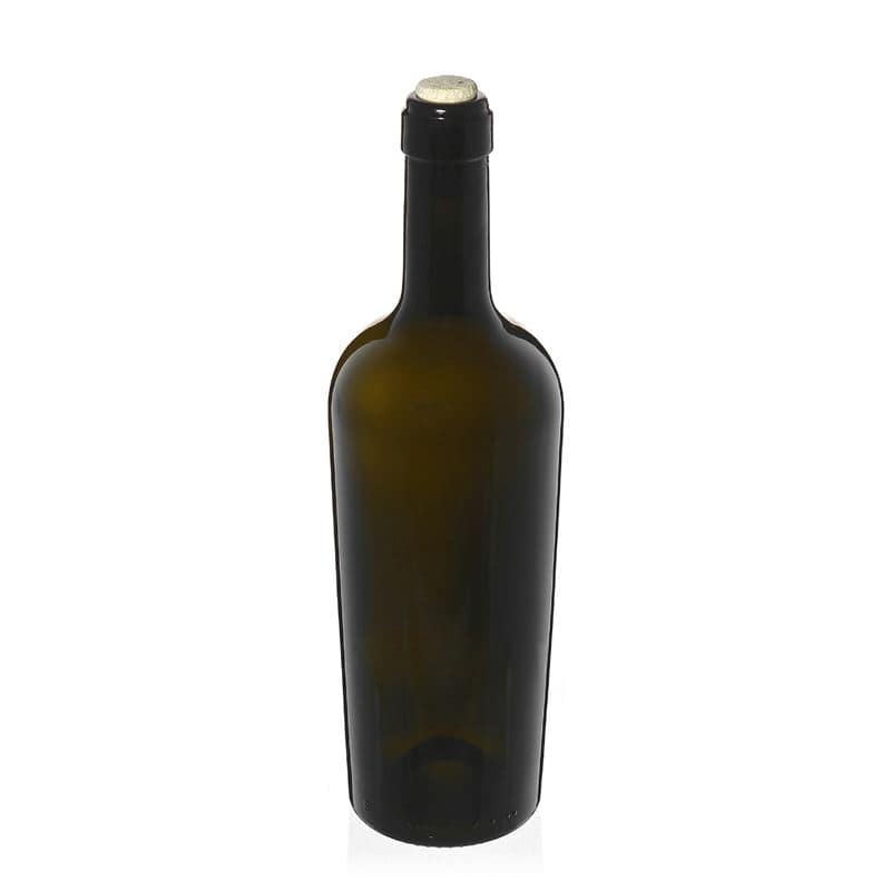 Lahev na víno 750 ml 'Imperiale', starožitná zelená, uzávěr: korek