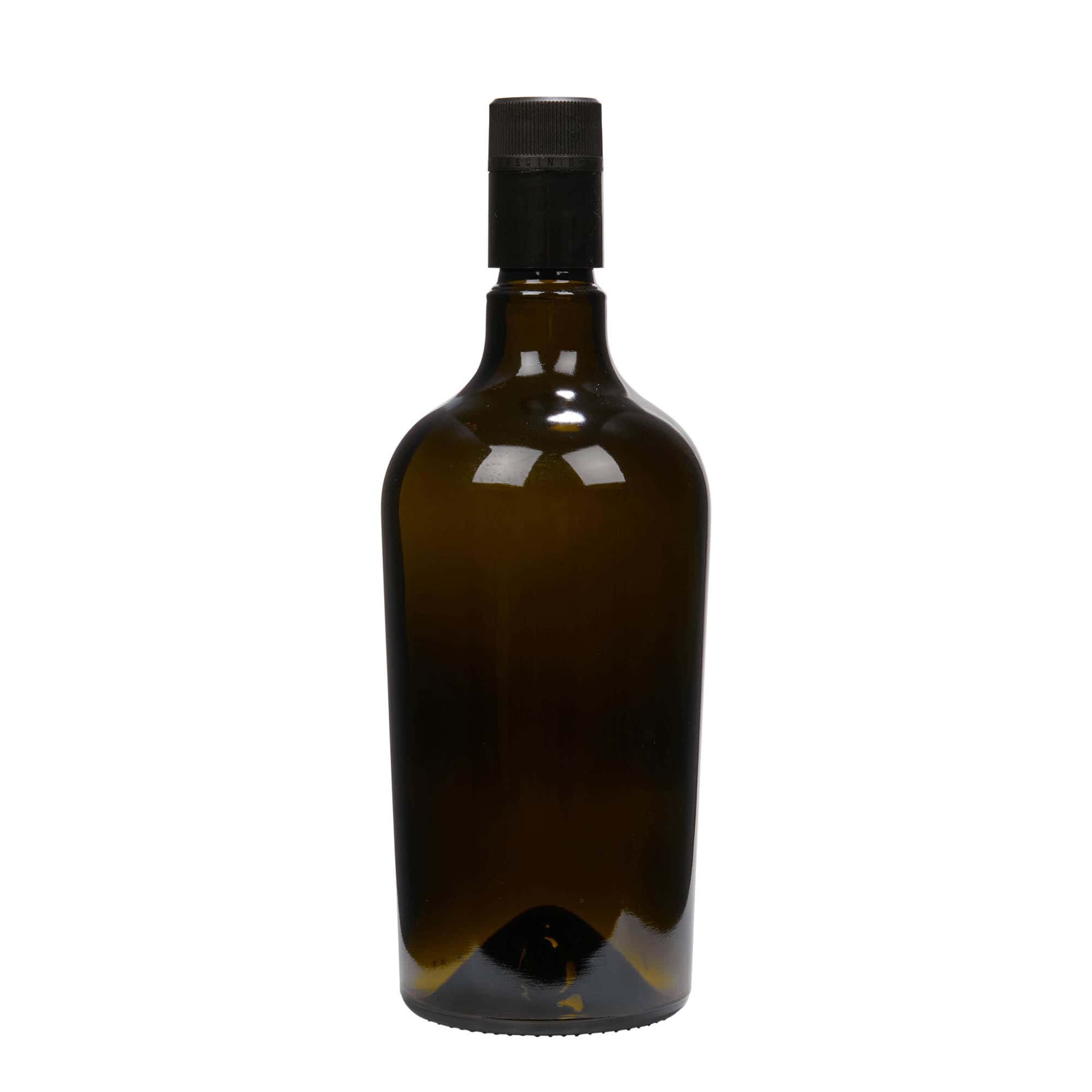 Lahev na ocet/olej 750 ml 'Oleum', sklo, starožitná zelená, ústí: DOP