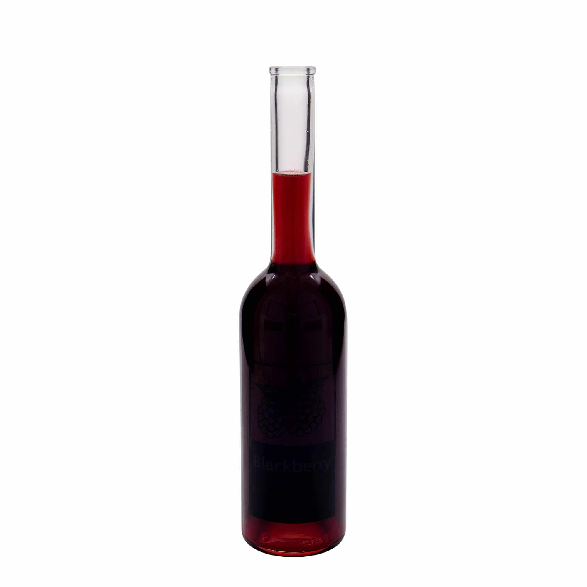 Skleněná lahev 500 ml 'Opera', motiv: Blackberry, uzávěr: korek