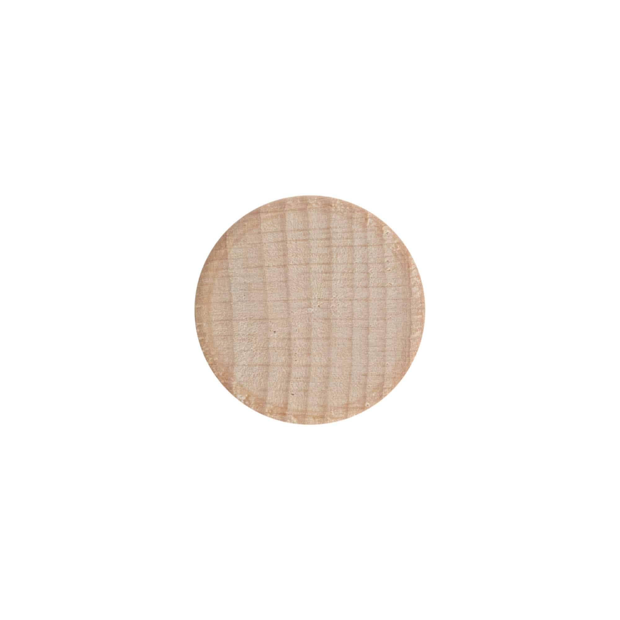 Šroubovací uzávěr, dřevo, béžový, pro ústí: GPI 28/400