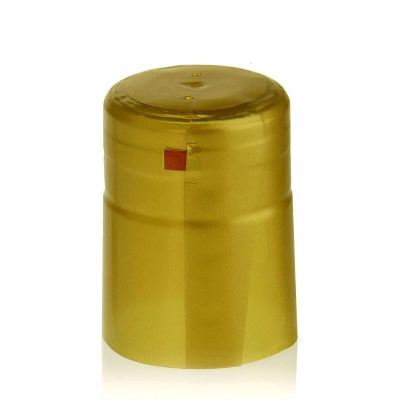 Smršťovací kapsle 32x41, plast PVC, zlatá