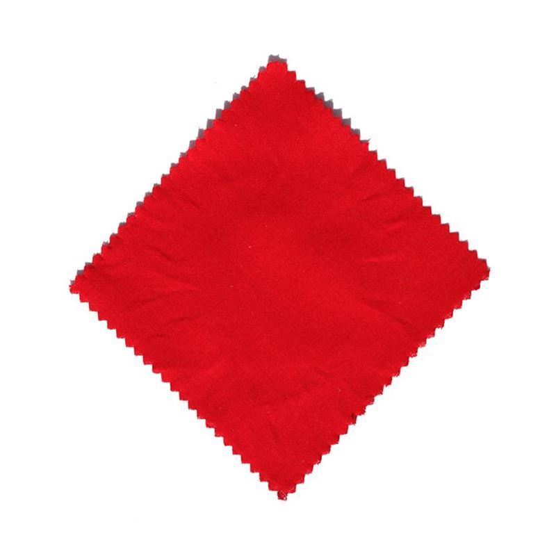 Látkový ubrousek 12x12, čtvercový, textil, červený, uzávěr: TO38-TO53