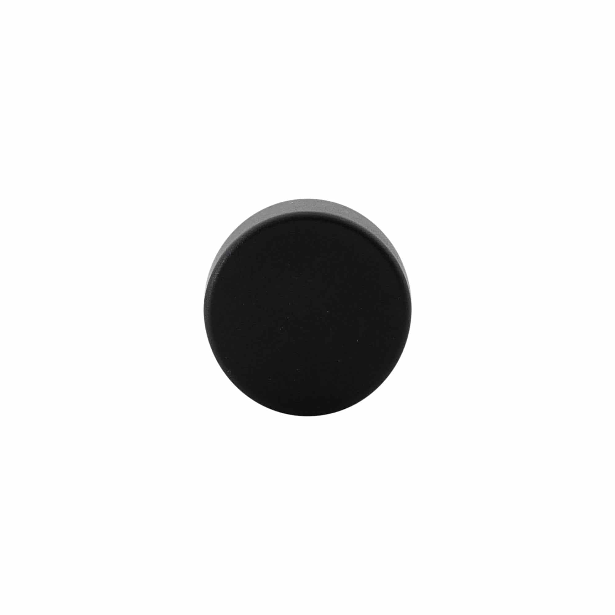 Korek s úchytem 19 mm, plast, černý, pro uzávěr: korek