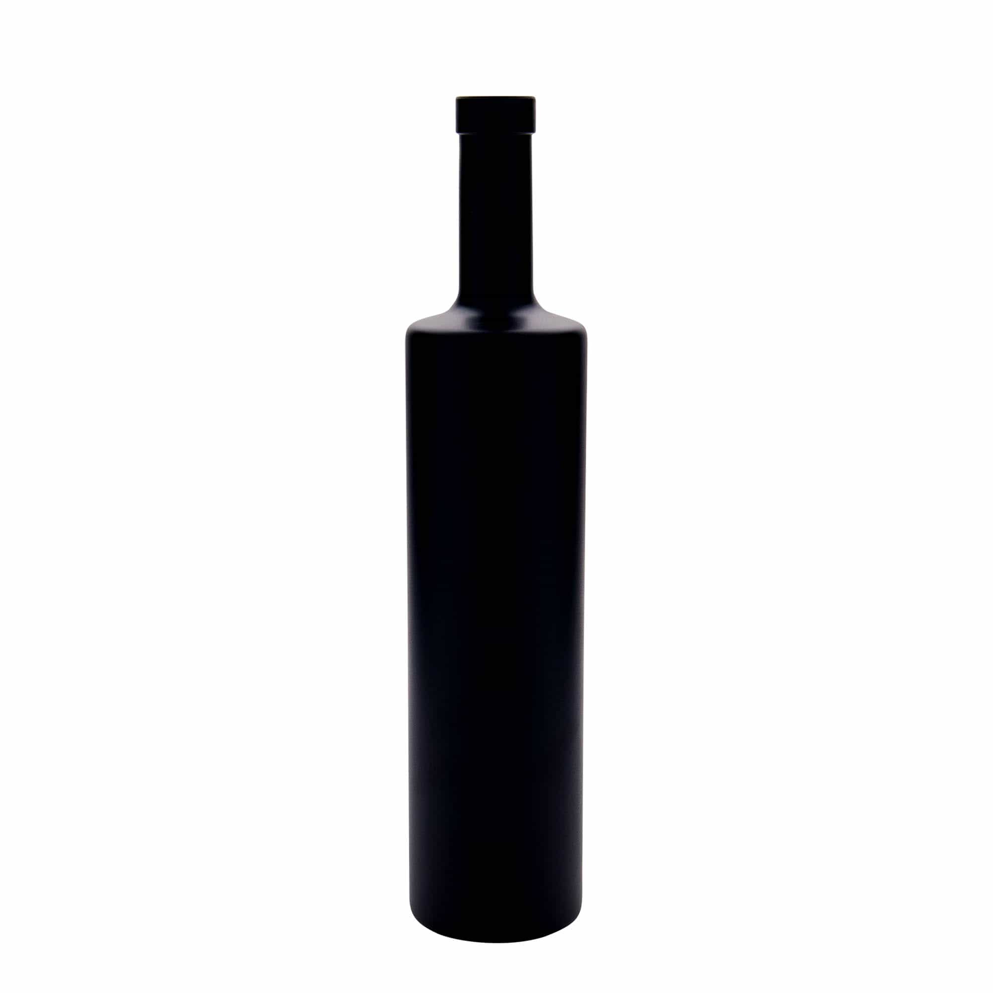 Skleněná lahev 700 ml 'Centurio', černá, uzávěr: korek