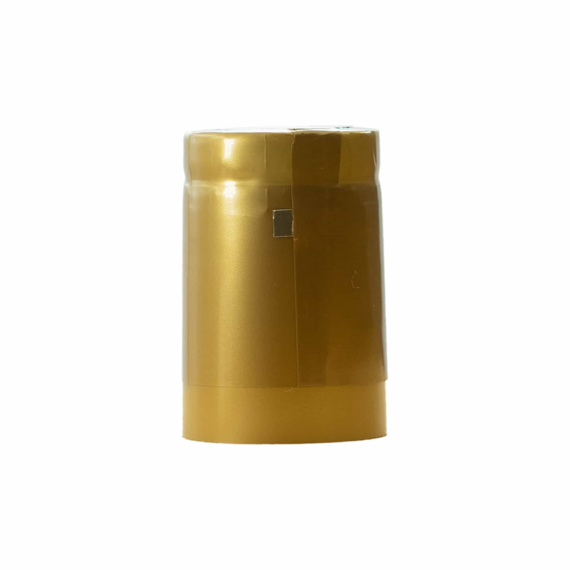 Smršťovací kapsle 32x41, plast PVC, zlatá