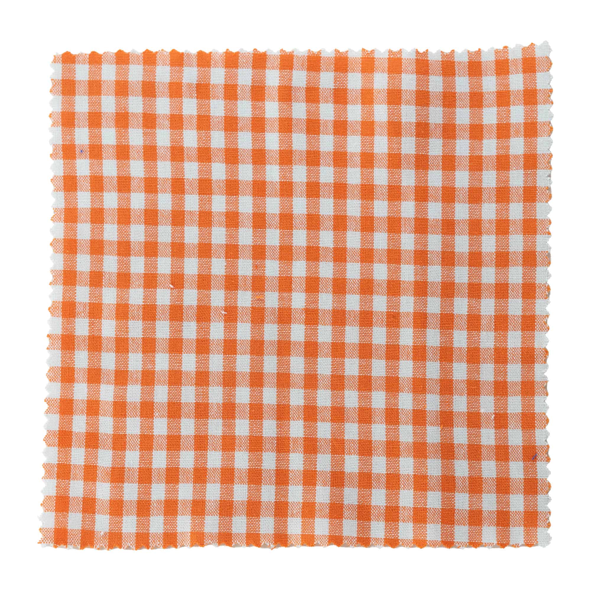 Látkový ubrousek károvaný 15x15, čtvercový, textil, oranžový, uzávěr: TO58-TO82