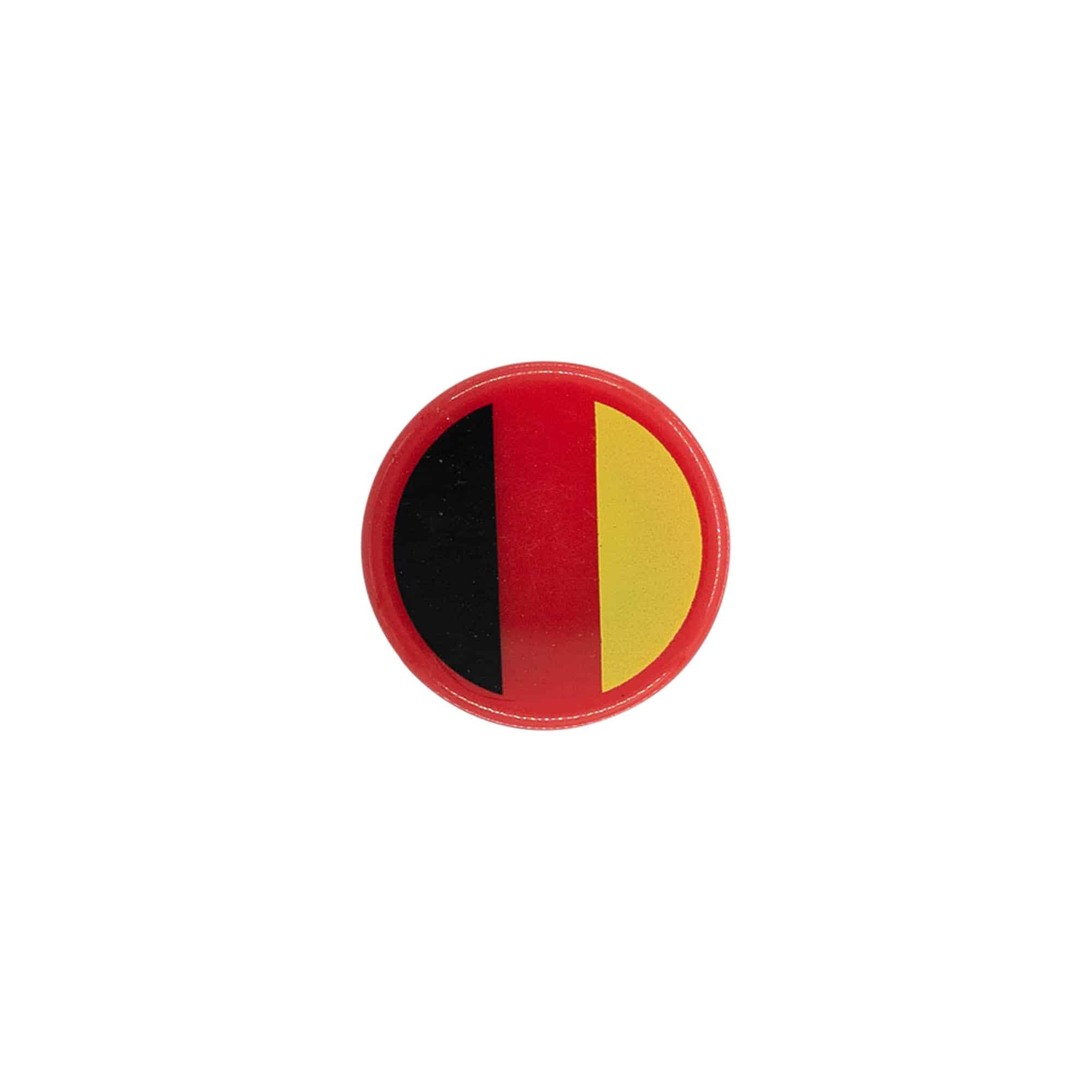 Korek s úchytem 19 mm 'Německo', plast, barevný, pro ústí: korek