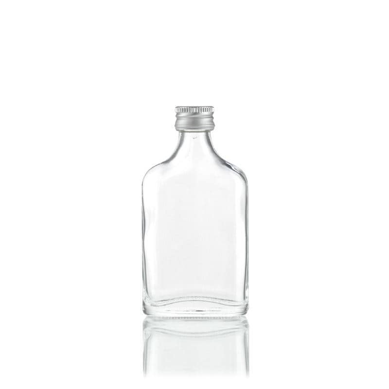 Kapesní lahev 40 ml, hranatá, ústí: PP 18
