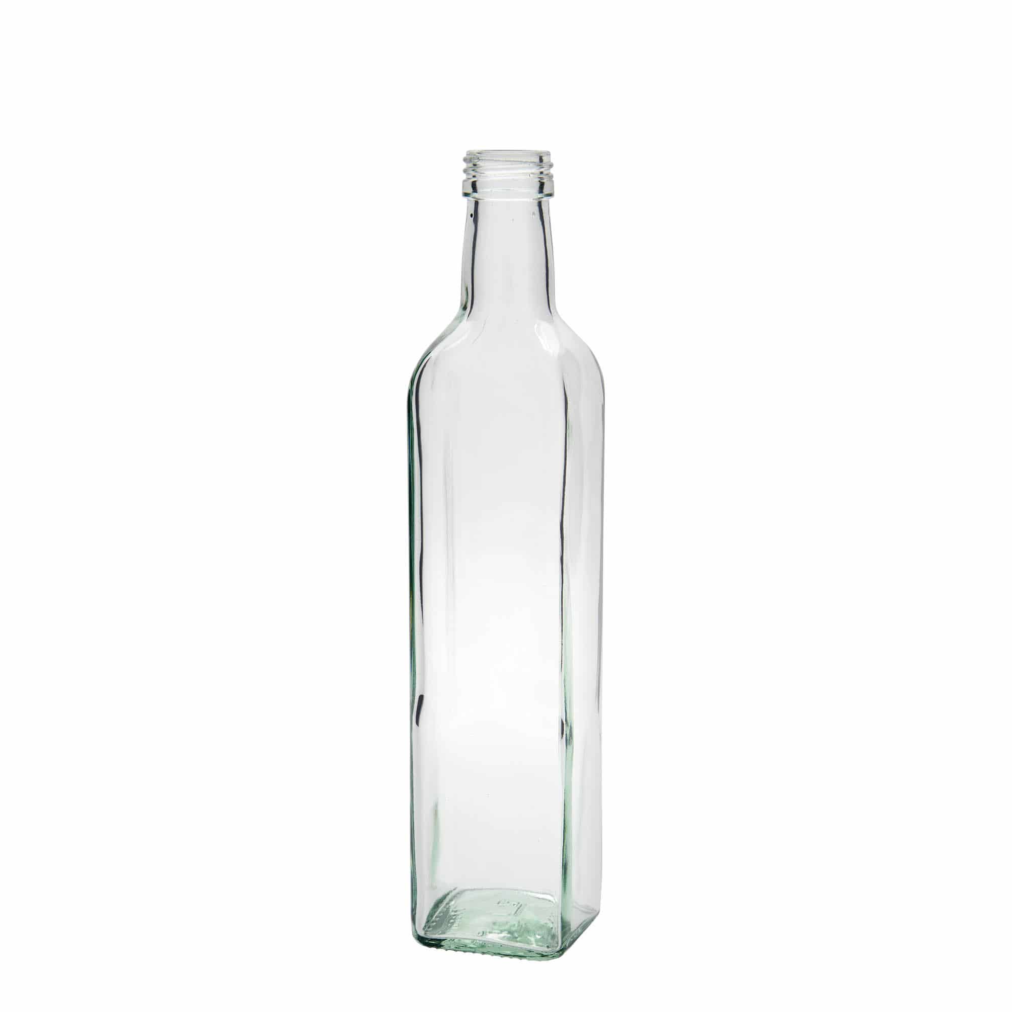 Skleněná lahev 500 ml 'Marasca', čtvercová, uzávěr: PP 31,5